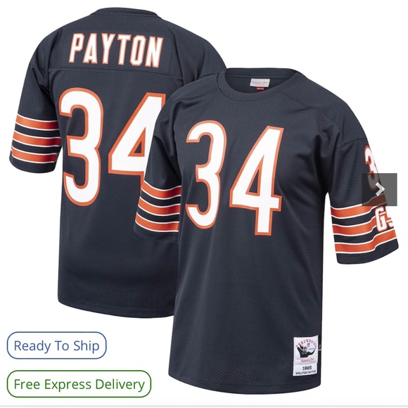 Autographed WALTER PAYTON JERSEY SIZE XL - Picture 2 of 4